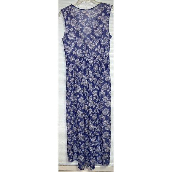 Sweet Peas Blue Floral Dress -- Large - Picture 2 of 10